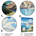 thumbnail image 3 of Designart "At Antibes French Seaside wall art II" France Metal Art Living Room, 3 of 5