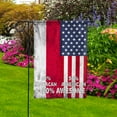 thumbnail image 5 of Flag American Half Monacan Flag Monacan American Friendship Monaco U.S.A Patriotic Proud Garden Flag, Double-Sided Decorative Outdoor Flag, Patriotic Polyester Yard Flag 12 x 18 in, 5 of 5