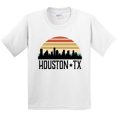 thumbnail image 3 of Inktastic Houston Texas Skyline Retro Youth T-Shirt, 3 of 5