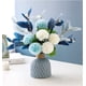 thumbnail image 4 of Flores artificiales con jarrón, arreglos florales de hortensias de imitación para el hogar, jardín, fiesta, decoración de boda, 4 of 5
