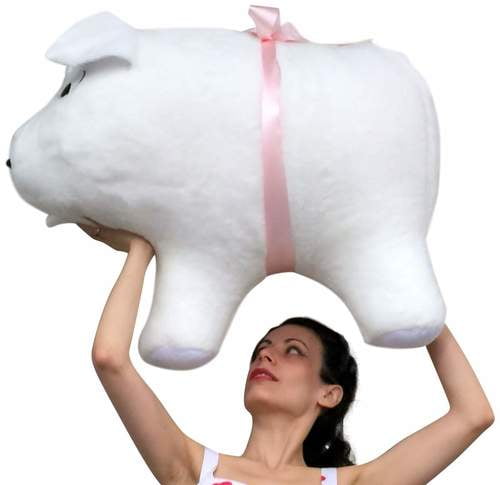 giant stuffed pig