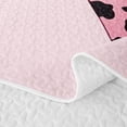 thumbnail image 5 of Erosebridal Polkadots Bowknot Girls Quilt King, Pink Princess Style King Coverlet Set, 3 Pieces, 5 of 7