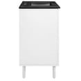 thumbnail image 3 of Calla 36" Perforated Metal Bathroom Vanity in Black White, 3 of 11