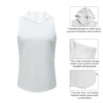 thumbnail image 5 of Baywell Womens Workout Hooded Tank Yoga Tops Running Shirts Quick Dry Gym Sleeveless Hoodie  S-XL, 5 of 8