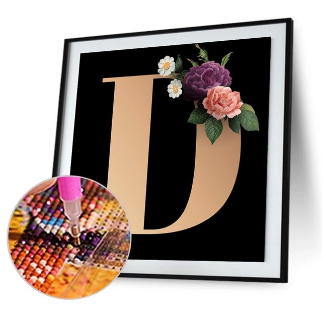 Cuadros Decorativos Full Square Drill Poster 5D DIY Diamante Pintura flor alfabeto Kit Craft DQrwqpou Nuevos Originales