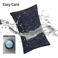 thumbnail image 6 of Cauagu Navy Dark Blue Print Pillow Covers with Envelope Closure,1PC Pillow Cases Decorative Pillow Case for Bed & Couch, Pillows Not Included-20"x30", 6 of 6
