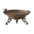 thumbnail image 1 of Garden Bath Bath Bowl Alimentador de aves Paisaje Estación de alimentación de patio de inauguración de la casa Bandeja de hierro para la cubierta de, 1 of 8