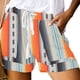 thumbnail image 3 of Pantalones Cortos de Tamaño Más Grande para las Mujeres Imprimir Cómodo Cordón Casual Elástico de la Cintura Bolsillo Pantalones Cortos Sueltos, 3 of 6
