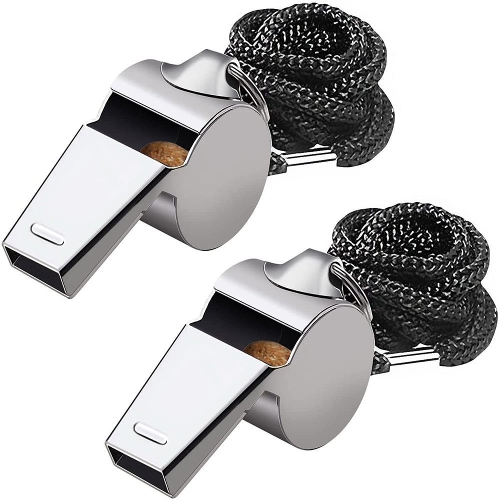 Stainless Steel Coach Whistle, Sports Whistle Safety Whistle, High