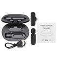 thumbnail image 4 of Graflsoa K60 Wireless Microphone Set with 20M Range, Lightning-Compatible, Noise Reduction, 360° Sound Pickup, Rechargeable Case, Black, 4 of 6