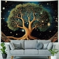 thumbnail image 4 of Shiartex Moon Phase Tree of Life Tapestry Nature Flower Plant Butterfly Tapestries Boho Mandala Spiritual Tapestry Aesthetic Wall Hanging for Home Decor Bedroom Living Room Dorm Decor 40x30inch, 4 of 6