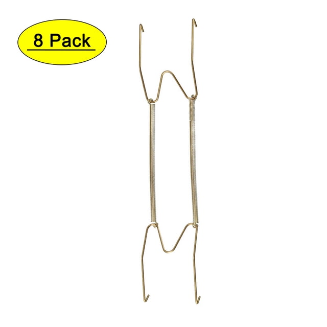 Soporte de Placa Tipo W de 14" Uxcell Acero Inoxidable Hierro Galvanizado Paquete de 8