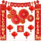 thumbnail image 1 of Decoraciones de Año Nuevo Chino Biswiter 2026 con pancartas y linternas, 1 of 7