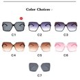 thumbnail image 5 of Higody-gafas De Sol De gran tamaño para Mujer, lentes De Sol De plástico con gradiente, De diseñador De marca, UV400, 5 of 5