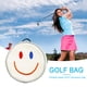 thumbnail image 5 of Bolsa Porta Pelotas De Golf Bolsa de pelota de golf con cara sonriente, bolsa de golf portátil, accesorios para exteriores (blanco) Ndcxsfigh Para Estrenar, 5 of 5