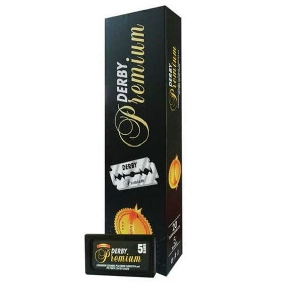 Derby Premium Double Edge Safety Razor Classic Shaving Blades Super Stainless100 Pack