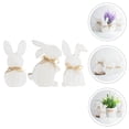 thumbnail image 3 of CIMAXIC easter 3pcs Easter Bunny Wooden Craft Rabbit Shape Wood Cutouts for Painting Drawing,6.69"X4.72"X0.39", 3 of 4