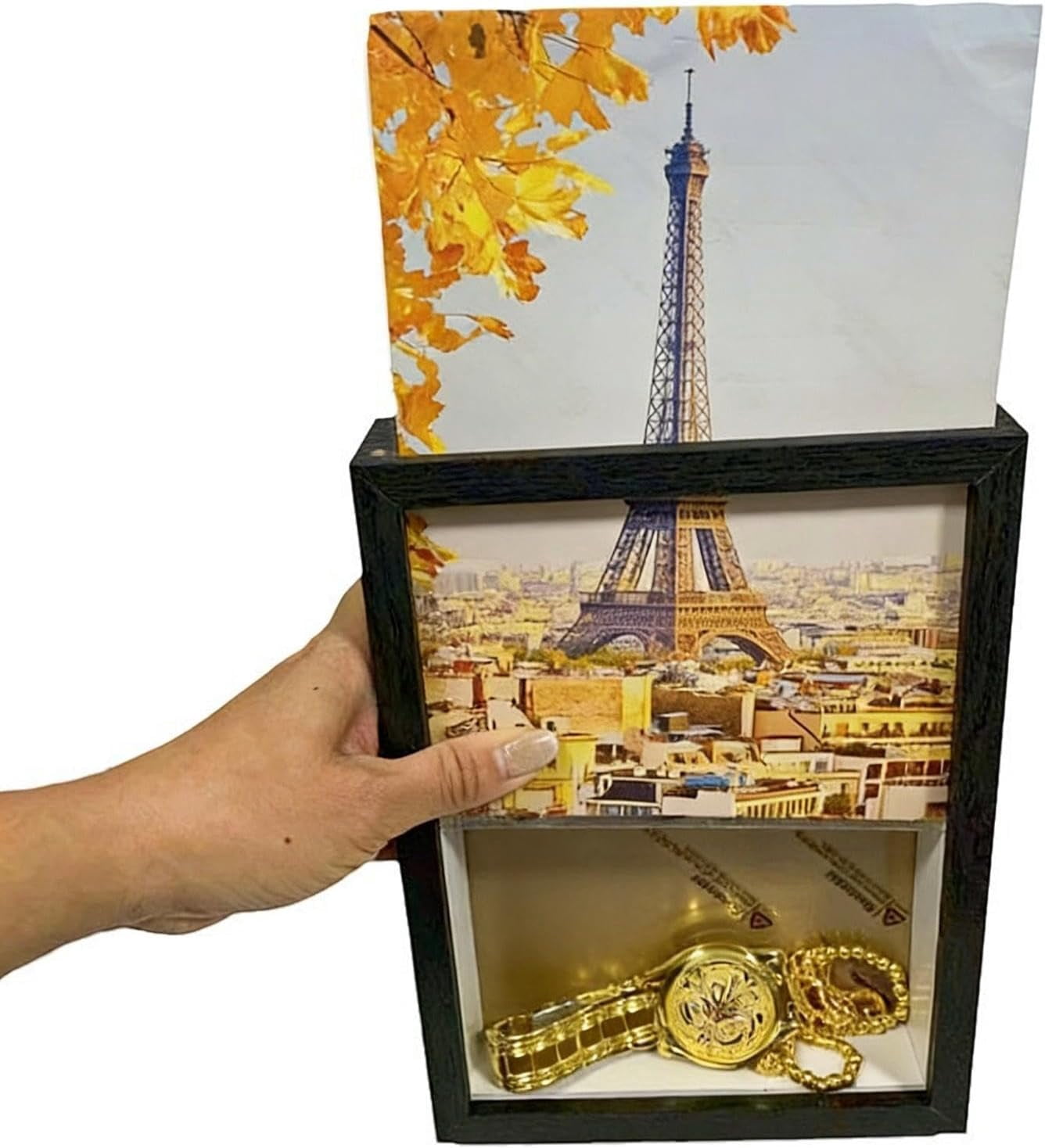 Photo Picture Frame Diversion Safe, Hidden Storage Box for Valuables, Secret Compartment for Keys, Cash, Money, Jewelry