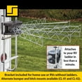 thumbnail image 2 of Stromberg Carlson CL-35 Clothesline; Extend-A-line; Mount To Ladder; 35 Inch Of Line Space; Chrome Plated; With 6 Independent Arms/ Aluminum Mounting Bracket/ Plastic Clothesline Housing Assembly, 2 of 6