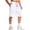 White #1, variant on WULMLEO Men's Athletic Shorts with Pockets 11" Long Basketball Bottoms Lightweight Quick Dry Gym Workout Shorts for Training Black XL