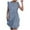 Blue, variant on AOOCHASLIY Clarance Dresses for Women 2022Women's Dress Spring/Summer O-Neck Sleeveless Ruffled Floral Dress Skirt