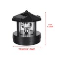 thumbnail image 2 of Solar Powered Lighthouse, Decorative Led Rotating Solar Smoke Towers, Waterproof Ip 44 Led Solar Light For Garden, Lawn, Patio, Black, 2 of 3