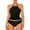 Black, variant on Spring Break Bikini,Womens Bathing Suits Tummy Control,Bikini for Women,Athletic Bikini Sets for Women,Swimsuits for Women,Beach Split Large Split Swimsuit Black S