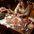thumbnail image 2 of Wooowa Christmas Patchwork Fabric DIY Quilt Kit with Pre Cut Pieces for Wall Hanging Holiday Sewing Craft Home Decor Gift, 2 of 5