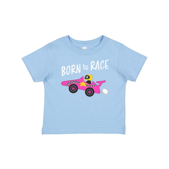 Inktastic Born to Race- Pink Race Car Boys or Girls Baby T-Shirt