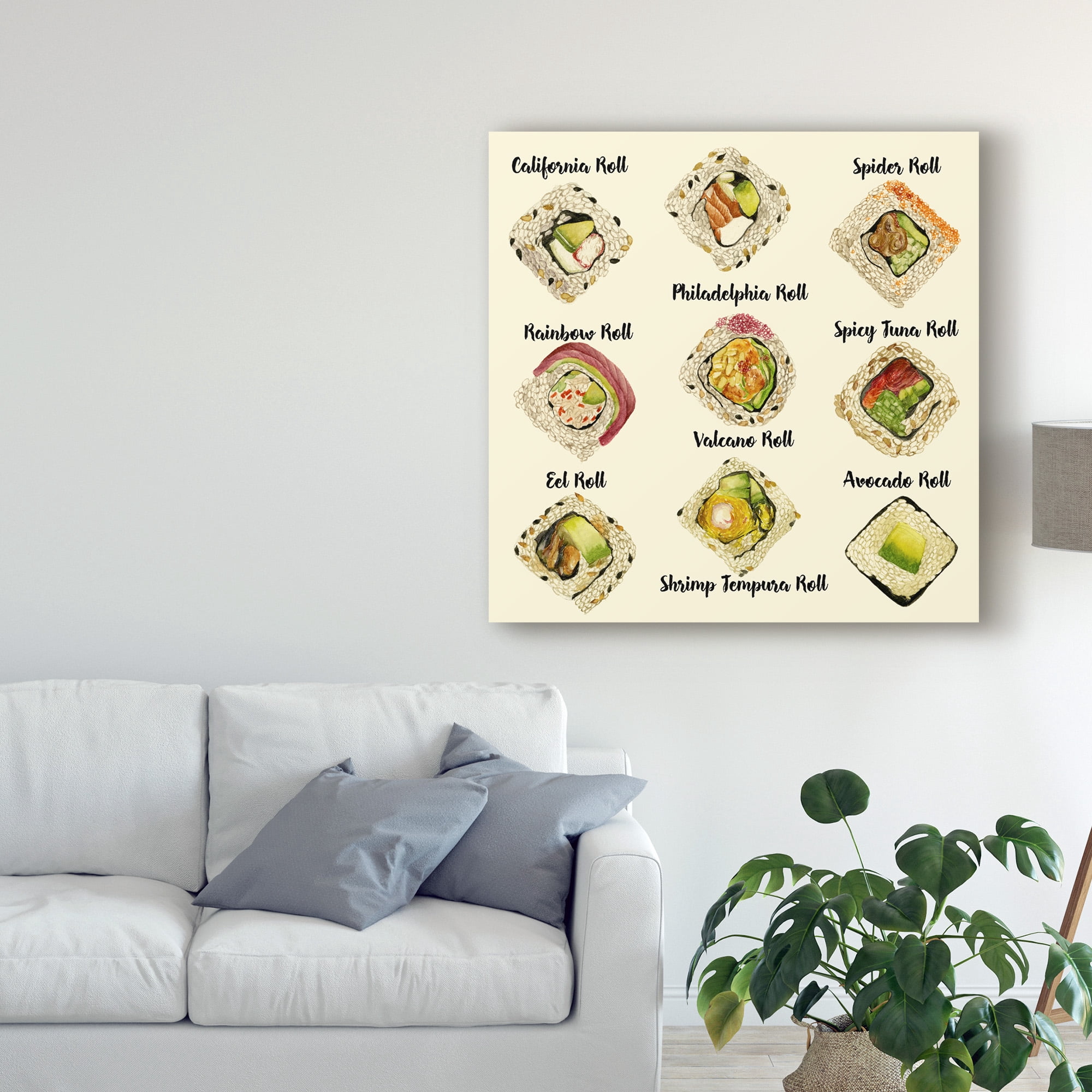 Trademark Fine Art 'Sushi II' Canvas Art by Melissa Wang