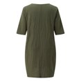 thumbnail image 5 of Gibobby Playera&nbsp;Moda Tops Camiseta para mujerSolid DailyLoose Fashion Top（Verdinegro， XXL), 5 of 5