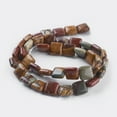 thumbnail image 3 of 3strands Picasso Stone/Picasso Jasper Graduated Bead Strands Square 12x12x3~4mm Hole: 1mm about 33pcs/strand 15.7 inch(40cm), 3 of 7