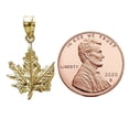thumbnail image 2 of 14K Yellow Gold Maple Leaf Pendant, 2 of 4