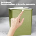thumbnail image 5 of Kugisaki Plastic Trash Can Rectangular High Value Storage Bucket Household Pressure Ring Trash Can Living Room Toilet Bedroom Wastebasket Bucket - Green, 5 of 6