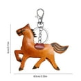 thumbnail image 3 of PONPRNGY Horse Leather Bag Charm Keychain Purse Charms for Women Handbags, 3 of 6