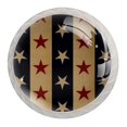 thumbnail image 1 of 4 Pcs American Flag Stars Knobs for Kitchen Cabinet Cupboard Dresser Bookcase Drawer Pulls Handles Round Home Decor, 1 of 5