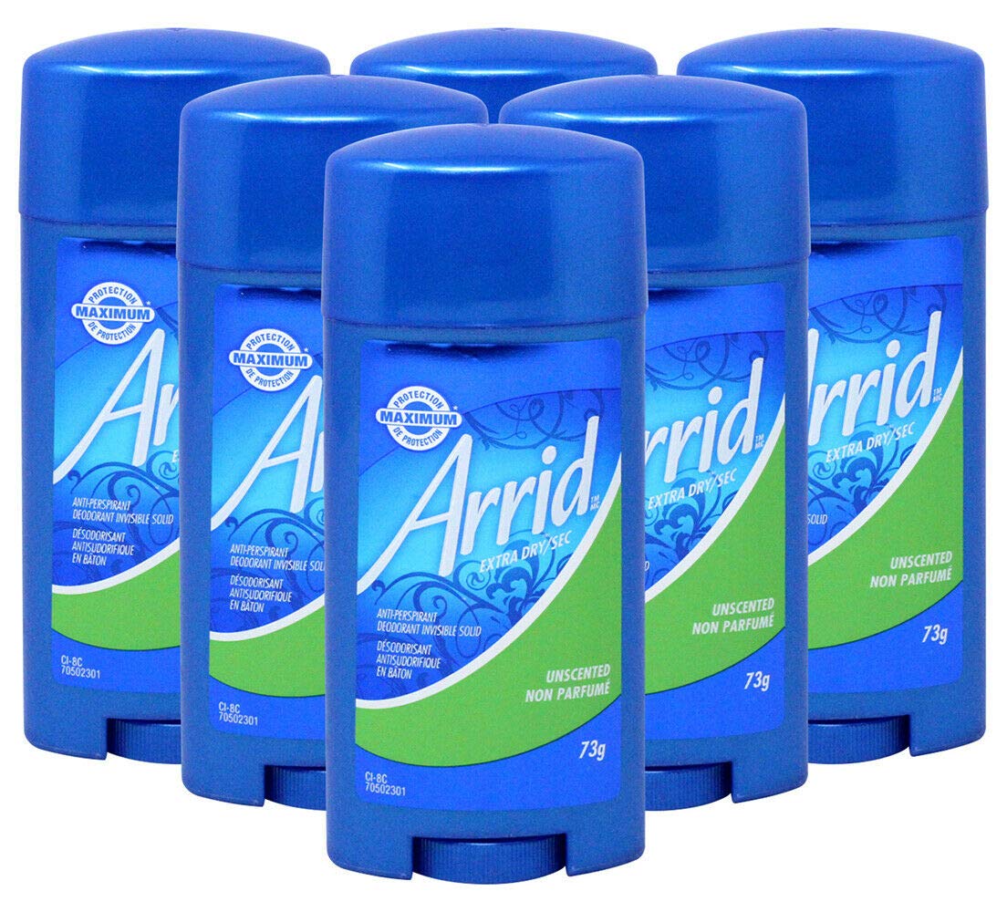 Arrid Extra Dry Antiperspirant Deodorant Invisible Solid Stick, 2.5