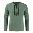thumbnail image 4 of Birdeem Hauts à Manches Longues pour l'Été Mode Décontractée Imprimé Poche Manches Longues Col en V Blouses d'Été, 4 of 4
