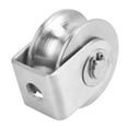thumbnail image 5 of 3X 2 Inch Roller Wheel Bearings U Groove Pulley Wheels Detachable Heavy Duty Grooved Wheel, 5 of 7