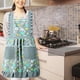 thumbnail image 5 of Delantal de princesa Floral para mujer, delantal de lona impermeable para cocina, Catering, verano, 2 uds., 5 of 5