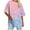 Pink, variant on Womens Oversized Graphic Tees Plus Size Drop Shoulder Summer T-Shirts Baggy Short Sleeve Casual Pullover Green, M