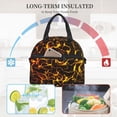 thumbnail image 4 of Disketp Orange Lightning Lonchera Térmica para Mujer y Hombre, Bolsa de Almuerzo Reutilizable e Impermeable para Trabajo, Viajes y Picnic, 4 of 7