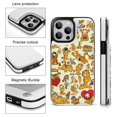 thumbnail image 3 of Funda tipo cartera Garfield para iPhone 14 Pro Max con tarjetero, tapa trasera tipo folio de piel sintética con función atril, ranuras para tarjetas, cierre magnético doble, antigolpes., 3 of 5