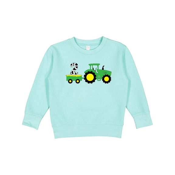 Inktastic Second Birthday Tractor Toddler Sweatshirt