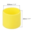 thumbnail image 2 of Uxcell 8Pcs Chair Leg Tips Caps, 1-1/8' Inner Diameter Non-Slip Feet End Caps Cover, Chair Leg Floor Protectors, 2 of 6