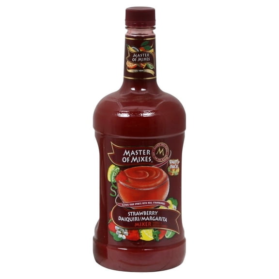 (6 Bottles) Master of Mixes Strawberry Daiquiri/Margarita Mixer, 1.75 L
