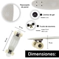 thumbnail image 3 of Patineta Para Niños Penny Cruiser Clásica Blanca LAVIGA Llantas Blancas Caras Lisas Poliuretano, 3 of 3