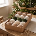 thumbnail image 7 of GWAAMB 15Pcs Christmas Hanging Ball Ornaments Set, Plastic Baubles for Xmas Tree Holiday Decor (C), 7 of 7