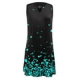 thumbnail image 4 of EQWLJWE Robe Longue pour Femmes Mode Féminine Sans Manches Col Rond Décontracté Ajouré Imprimé, 4 of 4