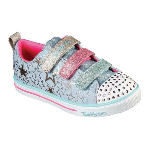 Skechers Twinkle Toes: Sparkle Lite Sneaker Girl and Big Girl) - Walmart.com
